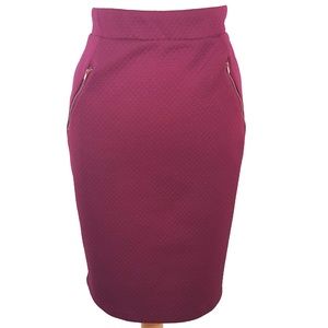 Ashley Nell Tipton Maroon Pencil Skirt Size 2X